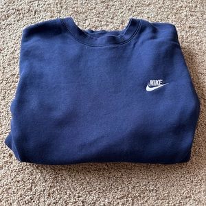 Nike Navy Blue Crewneck Sweatshirt